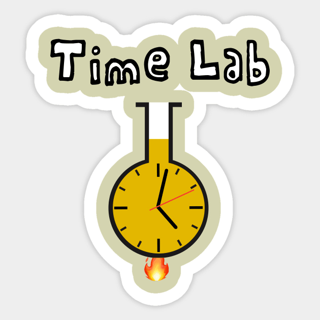 Time Lab Experiments Sticker by aastal72